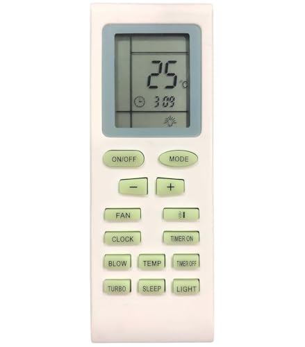Image of 5 Year Warranty AC Remote Compatible for All Lloyd Voltas Onida Godrej Videocon Gree Electrolux Bluestar YB1FA Ac Remote 1.5 Ton, White (Your Old Remote Must be Same)