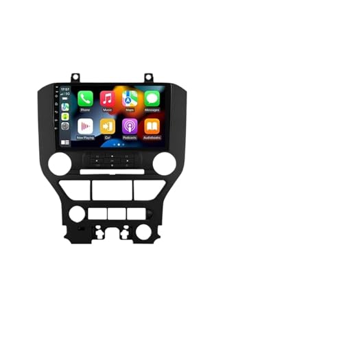 Autoradio CarPlay Android 15 fluide, navigation 4G 64G et caméra DVR pour Ford Mustang