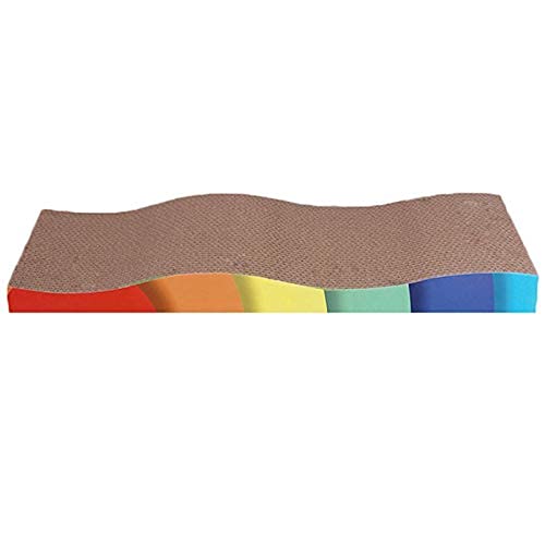 PoochBox Cardboard Scratcher Jumbo Size Toy for Cat Training Pet (Color May Vary)