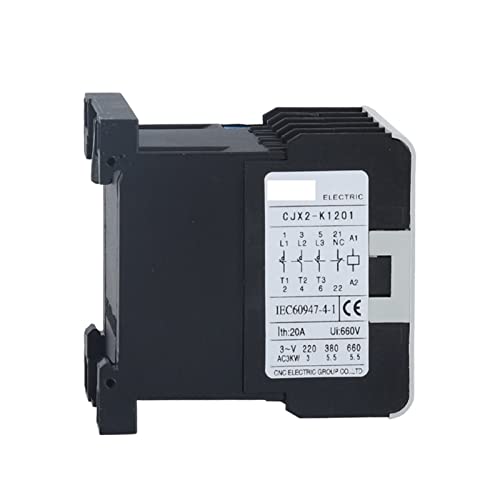 Contacteur CJX2-K Mini AC 220V 50/60Hz triphasé pour rail Din en électricité industrielle