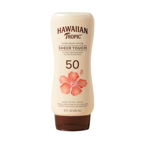 Image of Hawaiian Tropic Sheer Touch SPF 50 Sunscreen Lotion, 8 Fl Oz