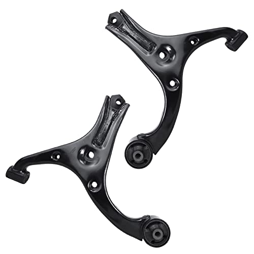 Image of Detroit Axle - 6pc Front End Suspension Kit for 2006-2011 Hyundai Accent, 2 Lower Control Arms 2 Lower Ball Joint 2 Outer Tie Rods 2007 2008 2009 2010 Replacement