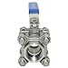 DAN SPEED NPT 3-Piece Stainless Steel SS304 Ball Valve, Industrial Grade, Blue Handle (3/4 inch)