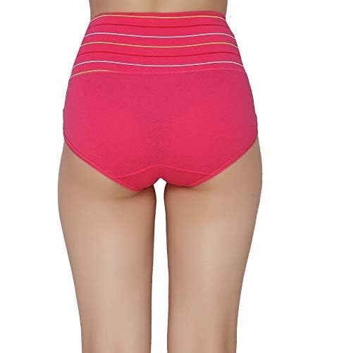 Women's Cotton High Waist Tummy Control Panty Free Size Firm Shaping & Smooth Fit Soft Shaping Silhouette Fit Comfortable Firm Hold Multicolour