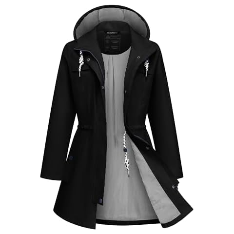 ATLASLAVA Women's Waterproof Rain Jacket Cover