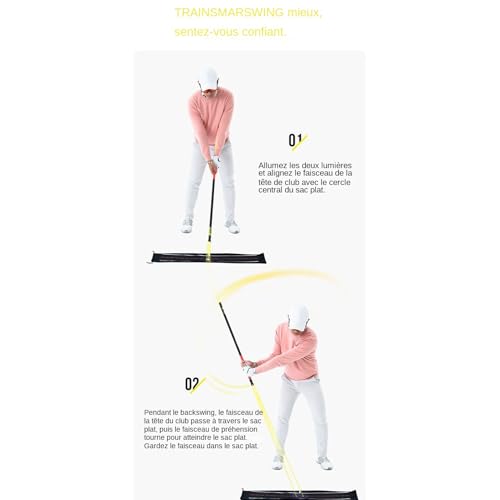 Accessoire d'amélioration du swing de golf avec indicateur pour joueurs - 4