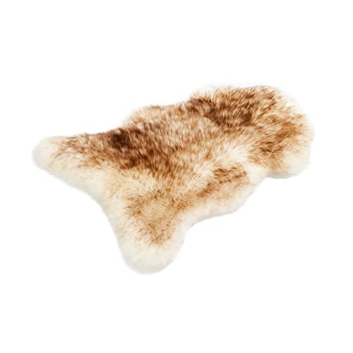 Cakla Schafshaut Store: 100% Piel de Oveja/Cordero orgánica, Suave y esponjosa, Ideal para Sala de Estar, Chimenea, Dormitorio o habitación infanti (Pelirroja, L: 100 110 cm)