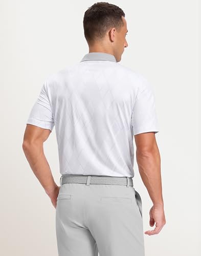Image of Men's Golf Polo Shirts Dry Fit Performance Moisture Wicking Casual Print Golf Shirts for Men Breathable