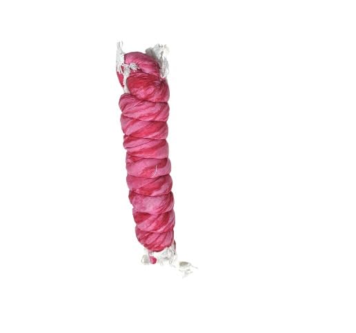 Image of Pink Twisted Silk Dupatta for Women | Stylish Ethnic Wrap Scarf