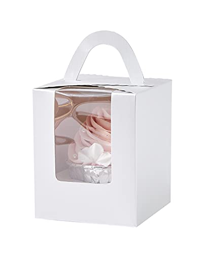 Yotruth Cupcake-Schachteln, silberfarben, 25 Sets Cover