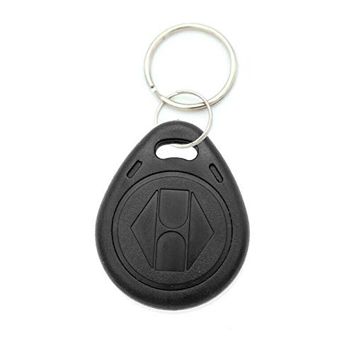 TOOLSTAR Writable Cards, 10PCS 125Khz RFID ID Card Key Fobs RFID Proximity ID Card Token Tags NFC Token tag Key Fobs Keyfobs for Access Contorl System - RewritableBlack