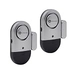 Defender Ultra Slim Magnetic Chime & Alarm 2 Pack - Shop Door Window Entry Chime Alert - Battery Powered Intruder Security Alarm 125dB Magnetic Contact Visitor Bell - Police Accredited