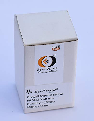 Image of Drywall Gypsum Black Screw Sharp Point Size #6 M3.5 X 60mm (Pack of 100 Pcs)