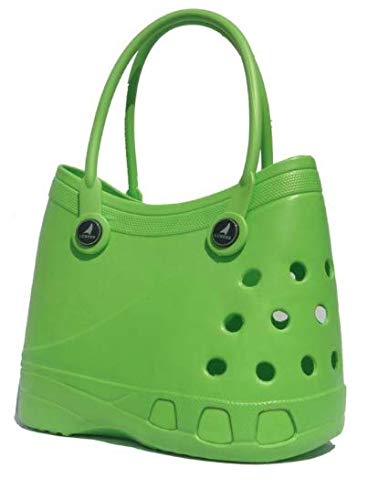 Large Lubber Waterproof Tote| Perfect for taking to the beach or to the pool |shoulder bag | Womens handbag/swimbag | GREEN