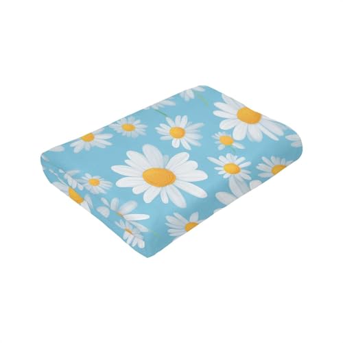 Couverture de voyage flanelle bleu clair lit canapé - 7
