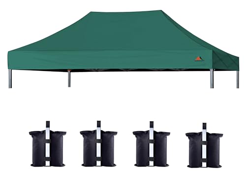 Image of SCOCANOPY Forest Green Commercial 10x15 Canopy Replacement Canopy Top