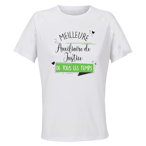 Cadeau auxiliaire de justice femme maillot de sport anniversaire et fêtes