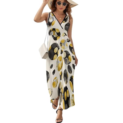 Robe longue d'été fluide sans manches pour rester au frais