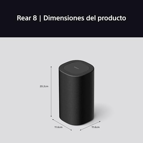 Sony BRAVIA Theatre SA-RS8 Altavoces Traseros inalámbricos, Sonido Surround,Spacial Mapping 360, Compatible con IMAX Enhanced,Funciona con Barras de Sonido y subwoofer, Fácil configuración y Control - imagen 6