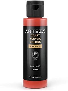 ARTEZA Craft Acrylic Paint, A305 Chocolate Brown, 118 ml Bottle, Water-Based, Blendable, Outdoor Craft Paint for Art & DIY Projects on Glass, Wood, Ceramics, Fabrics, Paper & Canvas