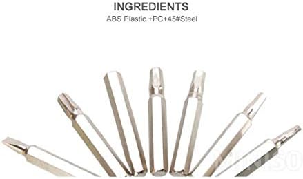 Miniatura 9 de MISQO Juego de destornilladores de precisión magnética 37 en 1 con estuche de plástico para computadora portátil, iPhone, iPad, teléfono celular,