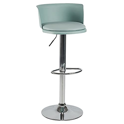 Taburete de bar giratorio ajustable con elevación de gas, asiento giratorio de 360 grados, acolchado suave para mayor comodidad, ideal para uso doméstico y comercial