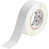 Unité de vente : ROLL Brady THT-258-7425-2 Lot de 2 000 étiquettes en polypropylène pour imprimante à transfert thermique Blanc