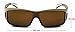 Mr.O Fitover Polarized Sunglasses with Luxury Microfiber Pouch (Coffee, Amber)