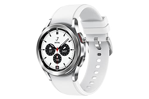Image of Samsung Galaxy Watch4 Classic Bluetooth(4.2cm, Silver, Compatible with Android only)