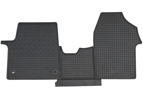 Tapis de sol de voiture en caoutchouc noir imperméable et antidérapant avec rebords