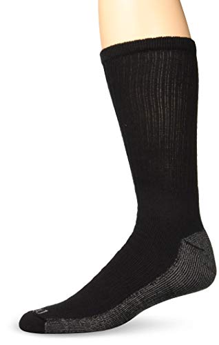 Dickies Dri-Tech Moisture Control Crew Socks 6 Pack Black 13-15 Sock/12-15 Shoe