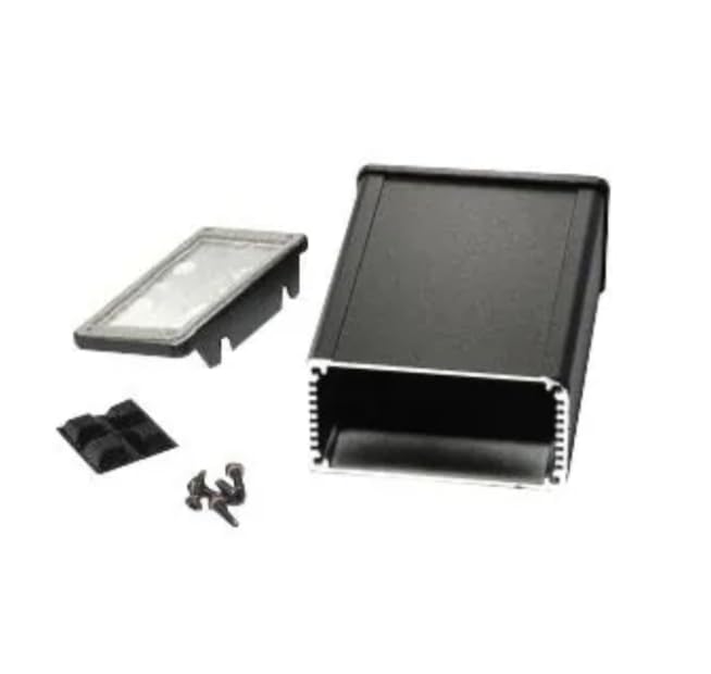 1457K1202EBK,Enclosures, Boxes, & Cases EMI/RFI Alum/Flanged 4.73x3.3x1.73 Blac