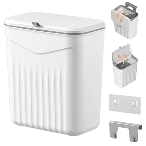 Poubelle murale pour déchets alimentaires à grande ouverture facilitant le tri sélectif