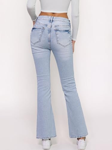 EMMIOL Bell Bottoms Flared Jeans for Women Stretchy High Rised Bootcut 2025 Fall Sexy Curvy Fitted Denim Pants4
