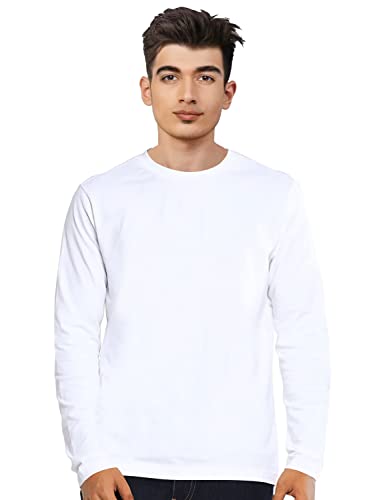 Image of Cricmarket Mens Plain 100% Cotton Round Neck Full Sleeves Multicolour T Shirt. Casual, Trendy, Stylish Tshirts and Tops