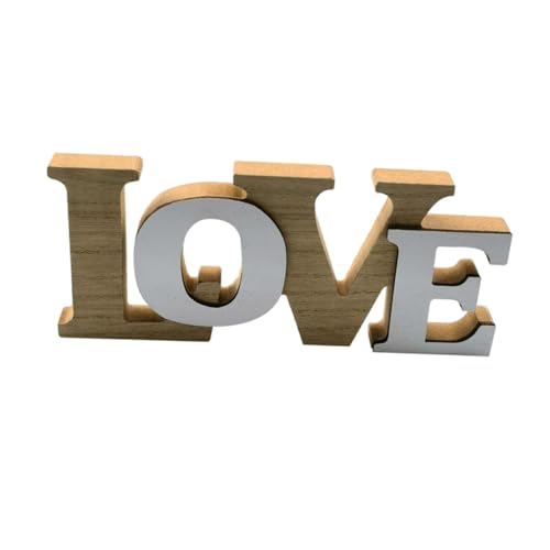 FUTUREORYY Adorno de Letras de Madera Love para Decoración Día de San Valentín y Bodas Diseño Hueco Doble Capa Accesorio para Fiesta y Centro de Mesa Decoración Artesanal Segura y