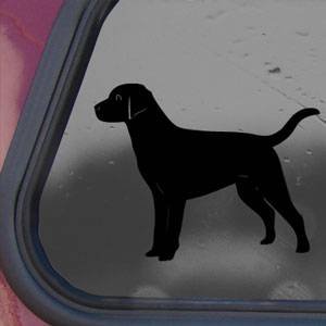 Black Lab Labrador Retriever Dog Black Decal Sticker Wall Black Decal Sticker