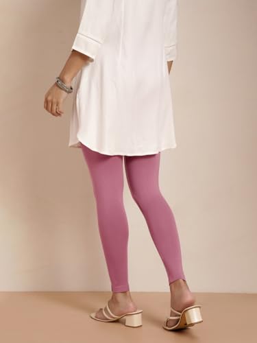 Image of TWIN BIRDS Women Viscose Ankle Leggings | Stretchable Kurti Wear Bottom