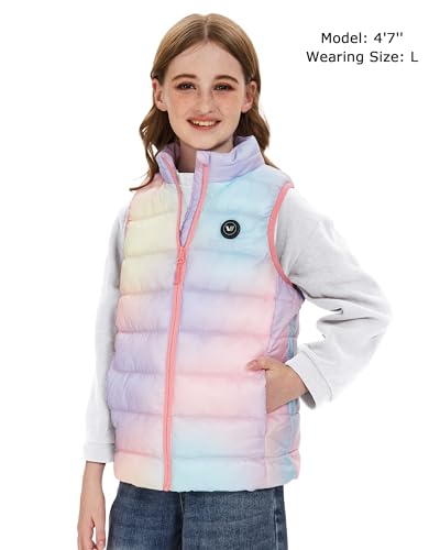 Venustas Kids Heated Vest with Battery Pack, Girls Lightweight Electric Heated Vest4