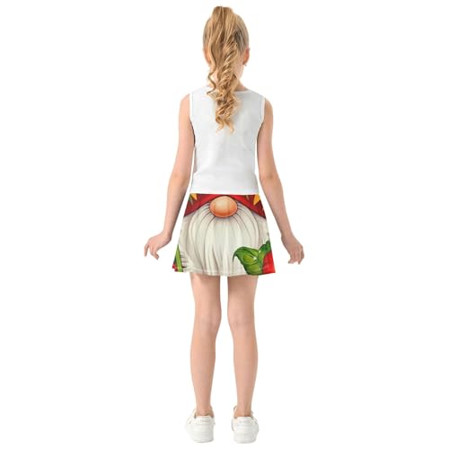 Gnome Sunflowers Kids Tennis Skirts Running Athletic Shorts for Girls Skorts Butterfly Skirt 4t4