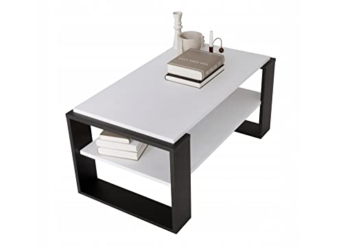 Table basse rétro Kaja 42 cm de hauteur pour optimiser l'espace du salon moderne - 2