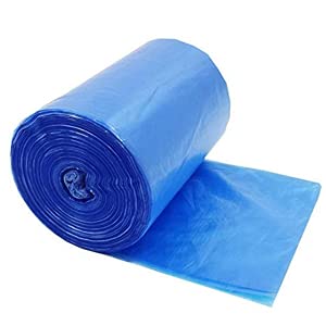 Runwet Premium - Biodegradable Garbage Bags| Disposable Garbage Trash Waste Dustbin Covers & Bags 3 Packs of 15pcs - 45 Pcs Extra Large :30 Inch 37 Inch(Blue)