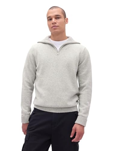 GAP Men's Cashsoft Quarterxip Sweater