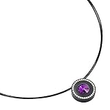 Allergiker geeignet, Silber Anhänger mit Design Anspruch made in Germany: Hochwertiges Collier Edelstahl schwarz matt, gefertigt in eigener Manufaktur in Deutschland, aus unempfindlichem und hautfreundlichem Material.