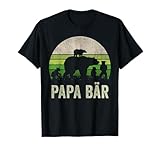 Papa Bär Sonnenuntergang T-Stück für Männer