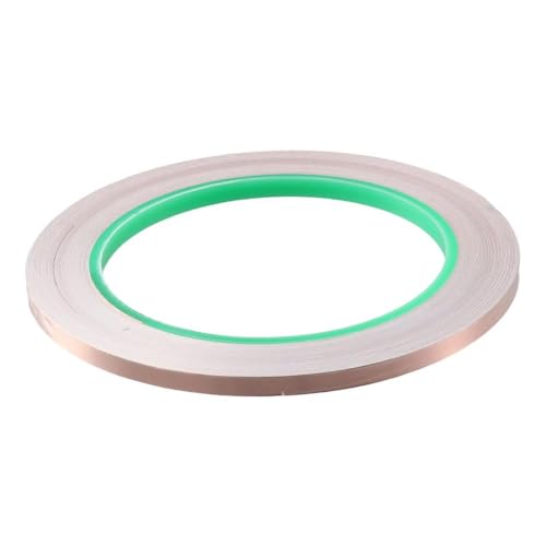 Image of Conductive Copper Tape 2pcs Adhesive Wide Application Double-Sided Conductive Tape Copper Foil Tape Durable Self-Adhering
