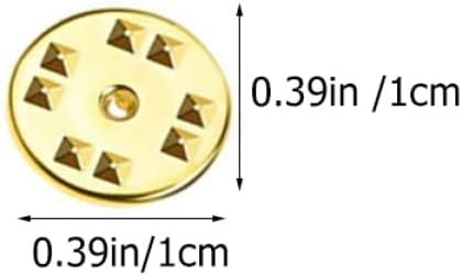 84pcs Decorative Pin Back Clasp Metal Pin Keepers for Craft Making Replaceable Butterfly Clutch Backing for Brooches Name Tags and Lapel