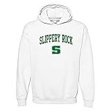 AH03 - Slippery Rock University Arch Logo Hoodie - X-Large - White