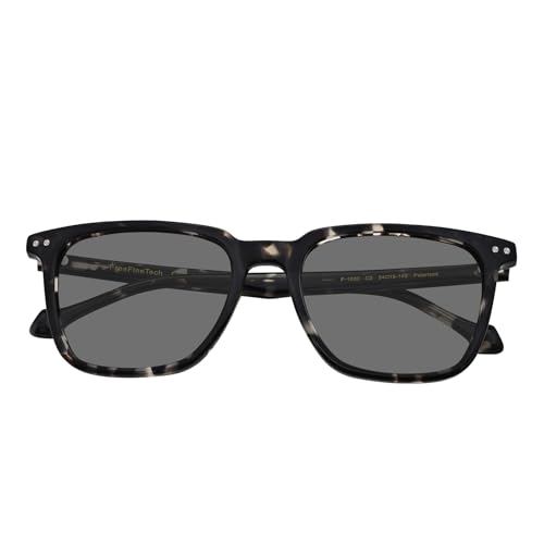 Image of FreeFineTech Polarized Sunglasses UV400 Protection Acetate Frame Metal Vintage Retro Square Sunglasses for Men and Women