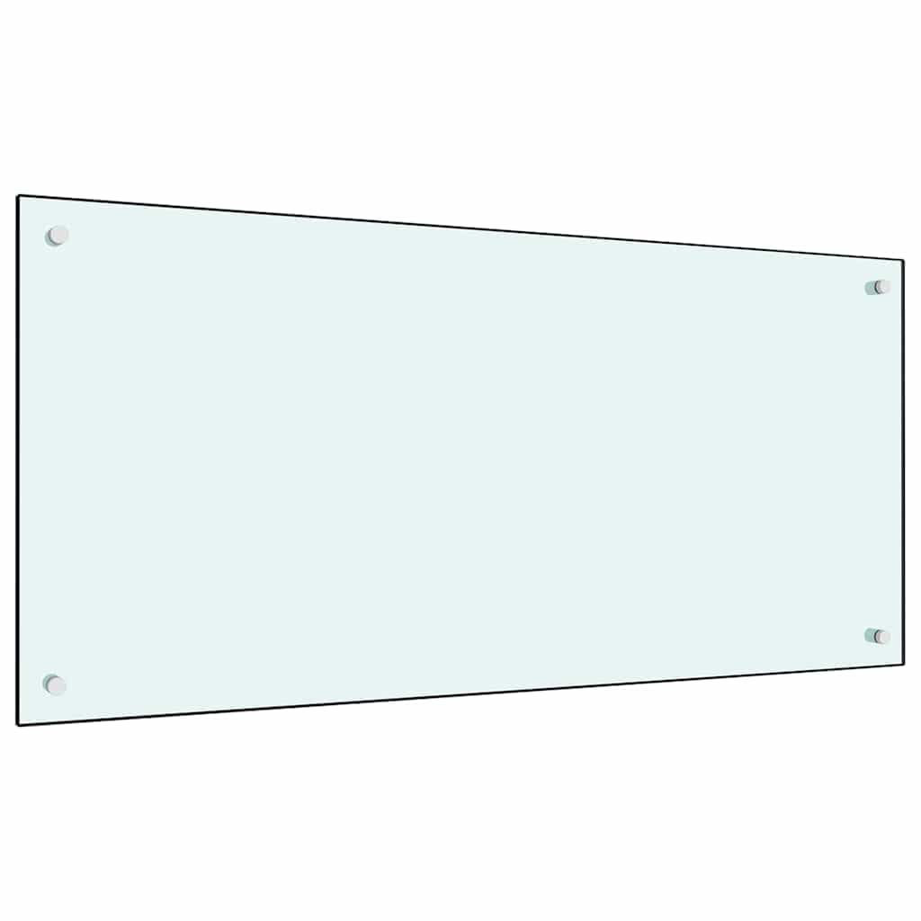 Generisch Küchenrückwand 2 pcs Weiß 100 x 50 cm Gehärtetes Glas,Heim Garten,Küche Esszimmer,Küchenhelfer -utensilien-3415423